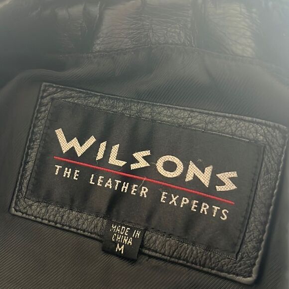 Wilson’s Vintage Men’s M Black Leather Jacket Excellent! - Picture 11 of 13
